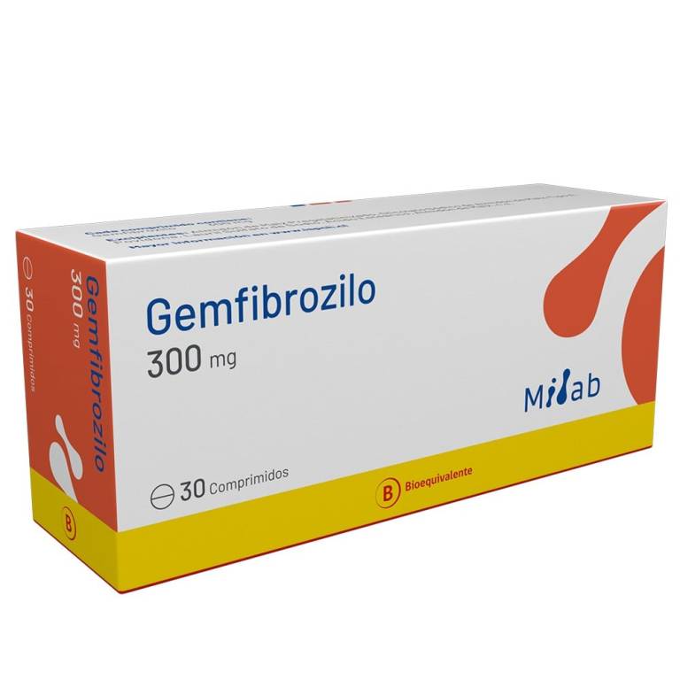 Gemfibrozilo 300 Mg 30 Comp Milab
