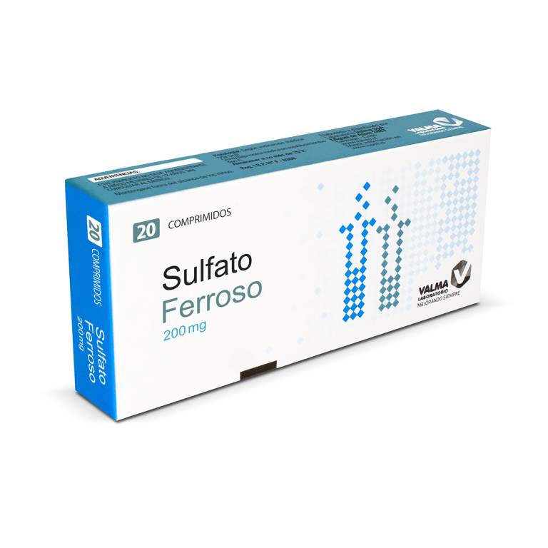 Sulfato Ferroso Com 200Mg Valma