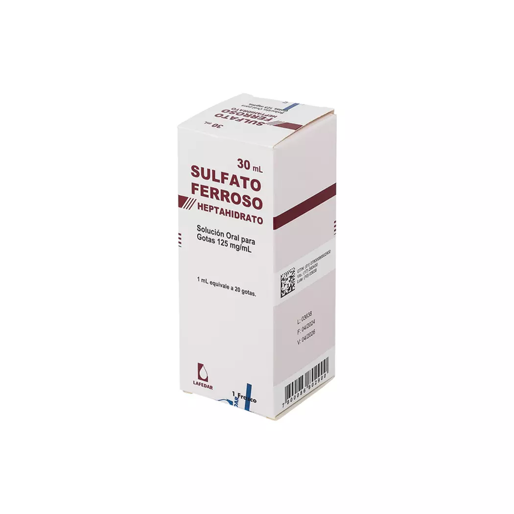 Sulfato Ferroso Gts 125MgMl Lafedar Sulfato Ferroso Gts 125MgMl Lafedar