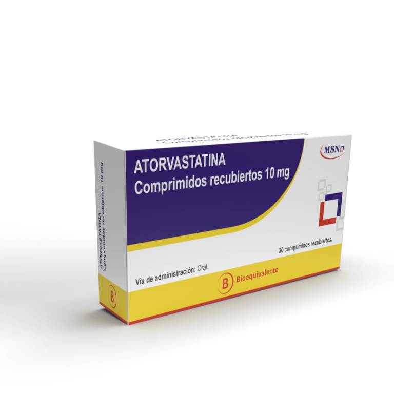 Atorvastatina 10Mg X30 Com Recubiertos Msn