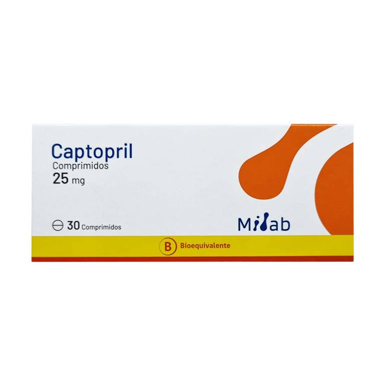 Captopril Com 25 Mg Milab