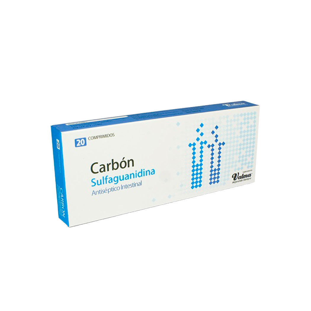 Carbon Sulfaguanidina Com 20Mg Valma Carbon Sulfaguanidina Com 20Mg Valma