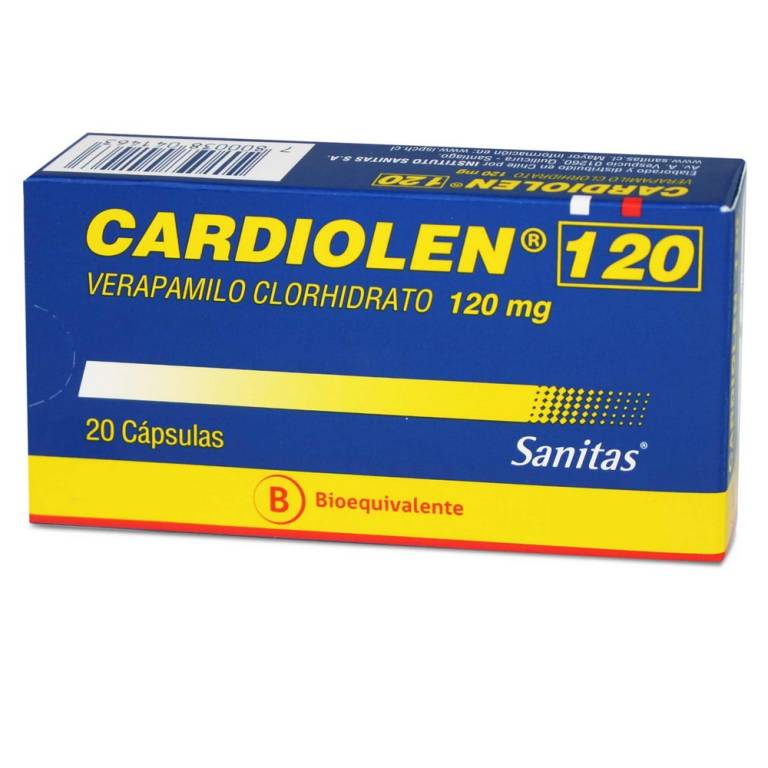 Cardiolen Cap 120Mg (Verapamilo) Sanitas