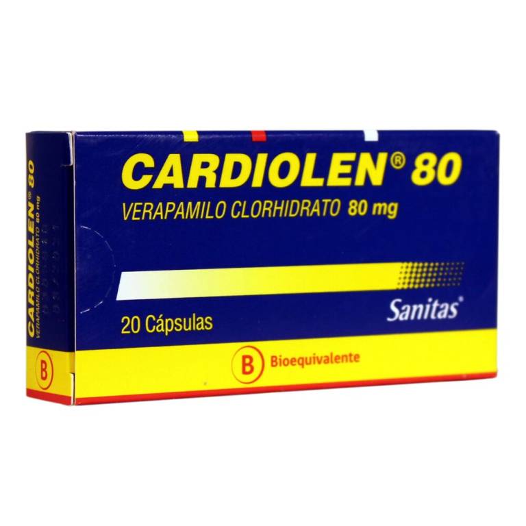 Cardiolen Cap 80 Mg (Verapamilo) Sanitas