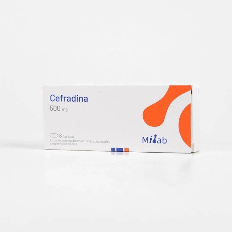 Cefadrina 500 Mg X 8 Capsulas Milab