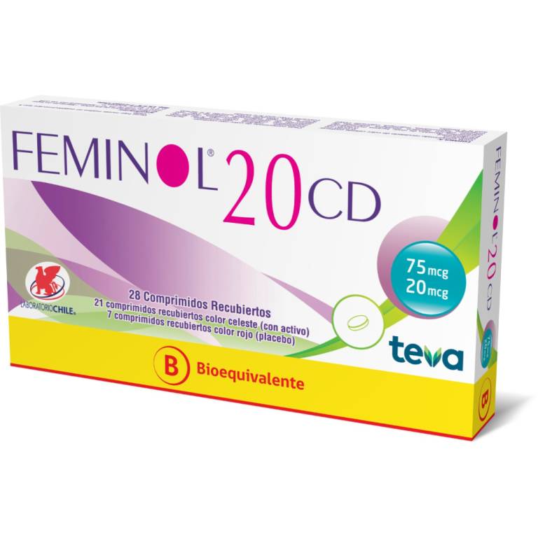 Feminol 20Cd X 28 Compr Recubiertos Teva