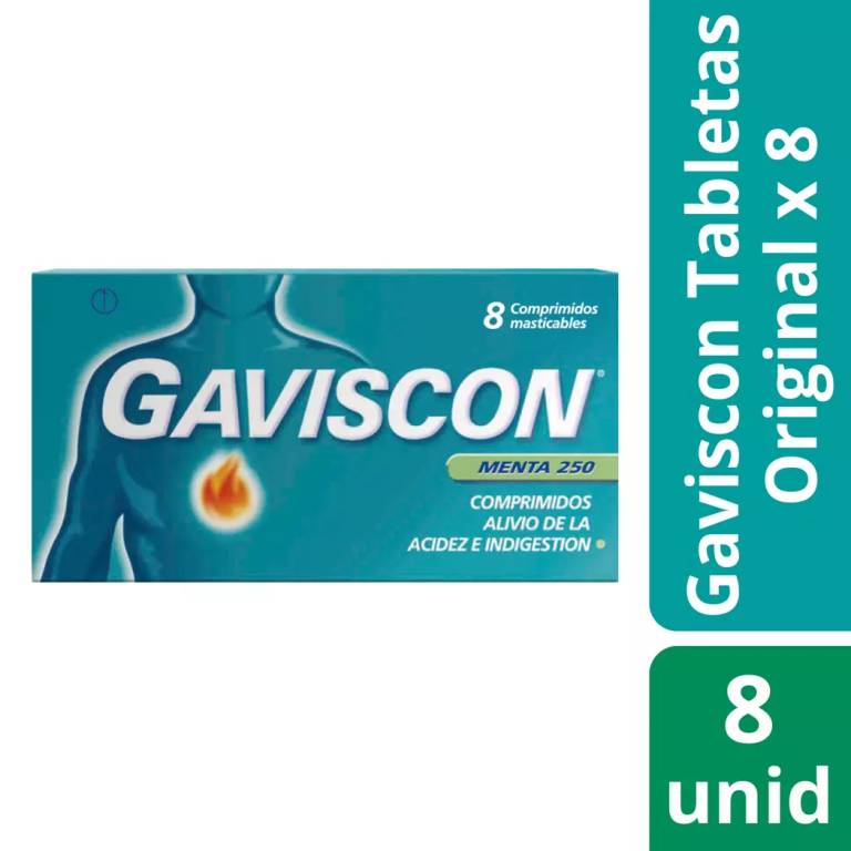Gaviscon X 8 Comp Masticables Novofarma