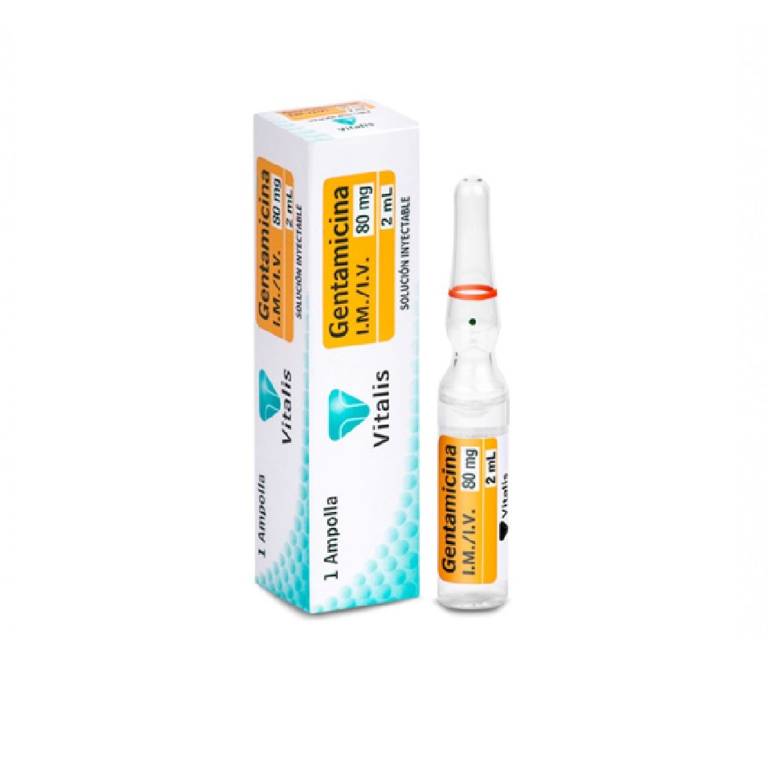 Gentamicina Sol Iny 80Mg / 2Ml Im.Iv Vitalis