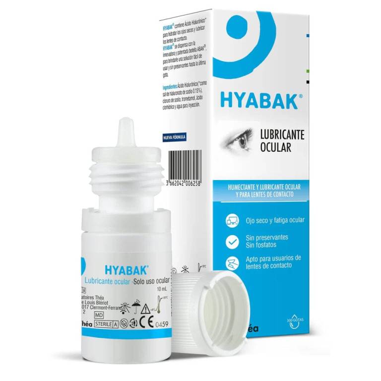 Hyabak Lubricante Ocular P/Lentes De Contactos Thea
