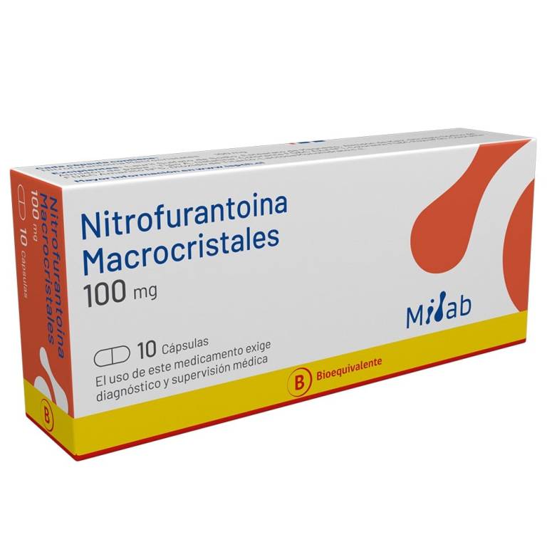 Nitrofurantoina Macro Cap 100Mg Milab
