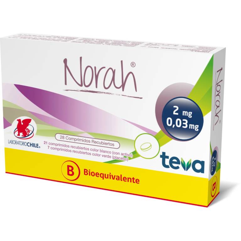 Norah 28 Comprimidos Recubiertos Chile