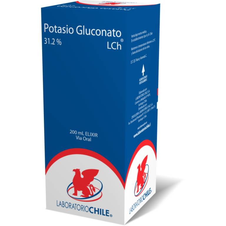 Potasio Gluconato 31.2% Sol 200Ml Elixir Chile