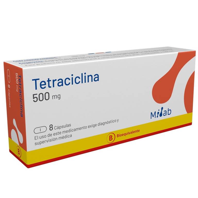 Tetraciclina Com 500Mg Milab