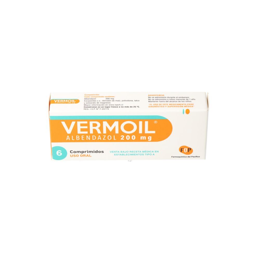 Vermoil Com 200Mg (Albendazol) Fqp Vermoil Com 200Mg (Albendazol) Fqp